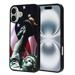 Printing Aluminum Plate Case - Statue of Liberty for iPhone 16 (Only Ground Shipping)