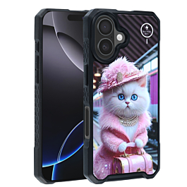 Cyber Magnetic DIY Series Cases - BABY CAT for iPhone 16 (Only Ground Shipping)