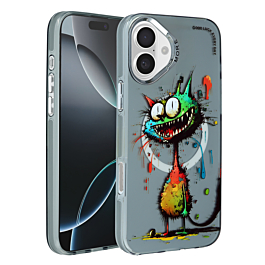 Animal Graffiti Design Wireless Charging Case - Style 9 for iPhone 16 (Only Ground Shipping)
