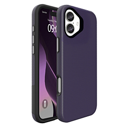Shock Absorption Protective Dual Layer Case  - PURPLE for iPhone 16 (Only Ground Shipping)