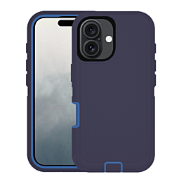 Heavy Duty Case for iPhone 16 (BLUE) (Only Ground Shipping)