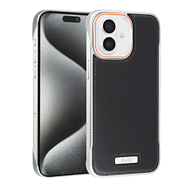 EVO Leather Slim Case - BLACK for iPhone 16 (Only Ground Shipping)