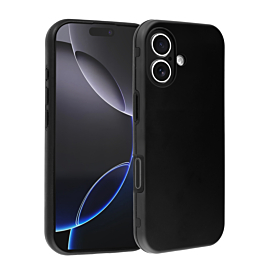 Full Cover New Design Silicone Case - BLACK for iPhone 16 (Only Ground Shipping)