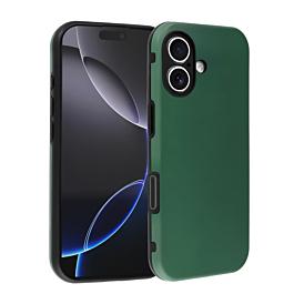 Full Cover New Design Silicone Case - GREEN for iPhone 16 (Only Ground Shipping)