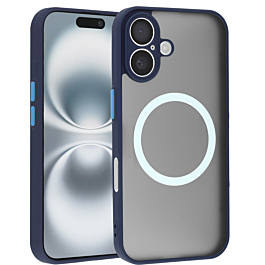 Wireless Charging Protector Matte Case - BLUE for iPhone 16 (Only Ground Shipping)