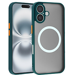 Wireless Charging Protector Matte Case - DARK GREEN for iPhone 16 (Only Ground Shipping)