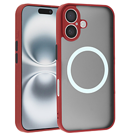 Wireless Charging Protector Matte Case - RED for iPhone 16 (Only Ground Shipping)