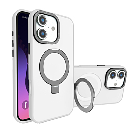 Carbon Wireless Charging Case with Ring Stand - CLEAR for iPhone 16 (Only Ground Shipping)