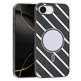 Magnetic Mirror Phone Case with Wireless Charging - BLACK for iPhone 16E (Only Ground Shipping)