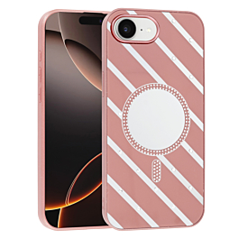 Magnetic Mirror Phone Case with Wireless Charging - ROSE GOLD for iPhone 16E (Only Ground Shipping)