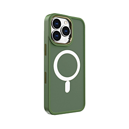 New Magnetic Wireless Charging Case - DARK GREEN for iPhone 16 Pro (Only Ground Shipping)
