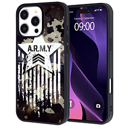 Printing Aluminum Plate Case - A.R.M.Y for iPhone 16 Pro (Only Ground Shipping)
