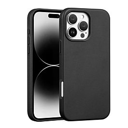 New Leather Case with Wireless Charger - BLACK for iPhone 16 Pro (Only Ground Shipping)
