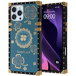 Acrylic Mirror Shiny Scratchproof Luxury Case - TEAL for iPhone 16 Pro / 17 (Only Ground Shipping)