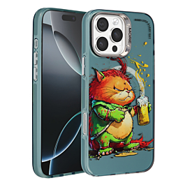 Animal Graffiti Design Wireless Charging Case - Style 10 for iPhone 16 Pro (Only Ground Shipping)