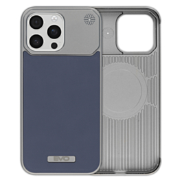 Metallic Leather Case (NAVY BLUE) for iPhone 16 Pro Max (Only Ground Shipping)
