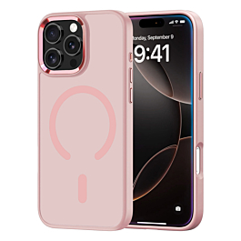 New Magnetic Wireless Charging Case with IC Chip (PINK) for iPhone 16 Pro Max (Only Ground Shipping)