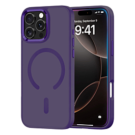 New Magnetic Wireless Charging Case with IC Chip (PURPLE) for iPhone 16 Pro Max (Only Ground Shipping)