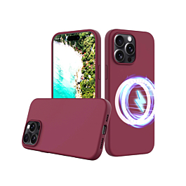 Soft Solid Silicone Case with Wireless Charging - LILAC for iPhone 16 Pro Max (Only Ground Shipping)