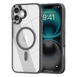 Shiny Magnetic Clear Cases - (BLACK) for iPhone 16e / 17e (Only Ground Shipping)