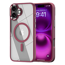 Shiny Magnetic Clear Cases - (CHERRY) for iPhone 16e / 17e (Only Ground Shipping)