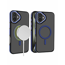 iPhone 16 Plus Slim Non-Slip Translucent Matte Wireless Charging Case - BLUE (Only Ground Shipping)