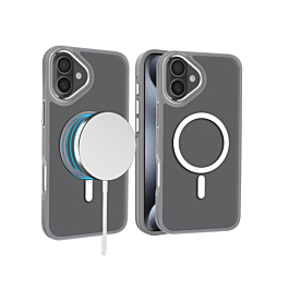 iPhone 16 Plus Slim Non-Slip Translucent Matte Wireless Charging Case - GRAY (Only Ground Shipping)