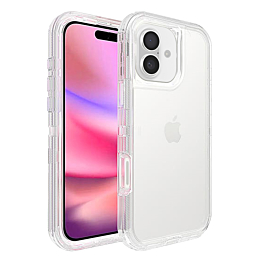 Transparent Shockproof Case - CLEAR for iPhone 16 Plus (Only Ground Shipping)