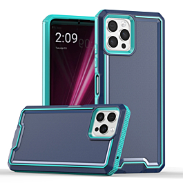 Slim Non-Slip Transparent Matte Case - BLUE for iPhone 16 Pro (Only Ground Shipping)
