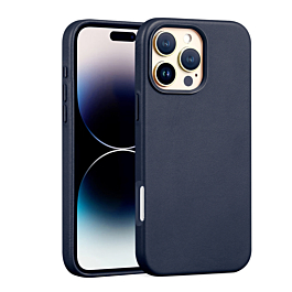 New Leather Case with Wireless Charger - NAVY BLUE for iPhone 16 Pro (Only Ground Shipping)
