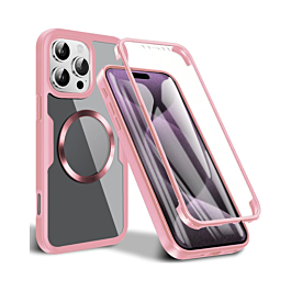 Full Shockproof Silicone Cover - PINK for iPhone 16 Pro / 17 (Only Ground Shipping)