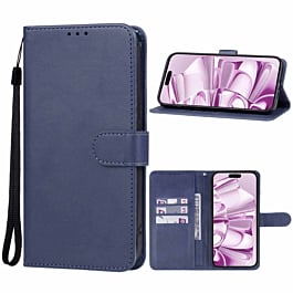 Leather Wallet Case with Card Slot - BLUE for iPhone 16 Pro Max (Only Ground Shipping)