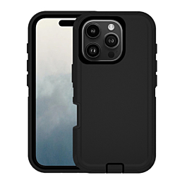 Heavy Duty Case for iPhone 16 Pro (BLACK) (Only Ground Shipping)