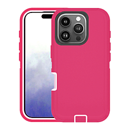 Heavy Duty Case for iPhone 16 Pro Max (HOT PINK) (Only Ground Shipping)