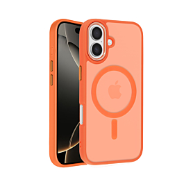 New Magnetic Wireless Charging Case -ORANGE for iPhone 17 (Only Ground Shipping)