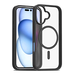 Wireless Charging Clear Case - BLACK for iPhone 17 (Only Ground Shipping)