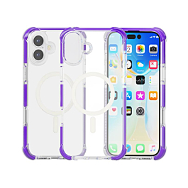 TPU Mesh Sport Case with Wireless Charging - PURPLE for iPhone 17 (Only Ground Shipping)