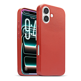 New Leather Case with Wireless Charger - HOT PINK for iPhone 17 (Only Ground Shipping)