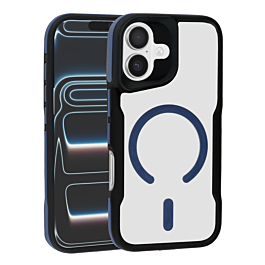 Slim Frosted Translucent Phone Case with Magsafe - BLUE for iPhone 17 (Only Ground Shipping)