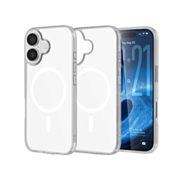 Transparent Magnetic Shockproof Case  - WHITE  for iPhone 17 (Only Ground Shipping)