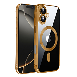 Shiny Wireless Charging Clear Case - GOLD for iPhone 17 (Only Ground Shipping)