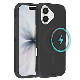 Dual Layer Cases with Wireless Charging - BLACK for iPhone 17 (Only Ground Shipping)