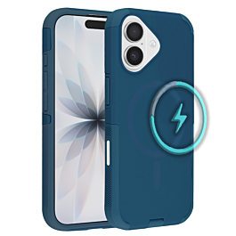 Dual Layer Cases with Wireless Charging - BLUE for iPhone 17 (Only Ground Shipping)
