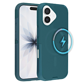 Dual Layer Cases with Wireless Charging - DARK GREEN for iPhone 17 (Only Ground Shipping)