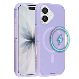 Dual Layer Cases with Wireless Charging - PURPLE for iPhone 17 (Only Ground Shipping)