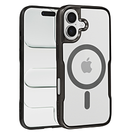 Glossy & Transparent Magnetic Case - BLACK for iPhone 17 (Only Ground Shipping)