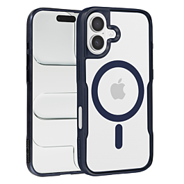 Glossy & Transparent Magnetic Case - DARK BLUE for iPhone 17 (Only Ground Shipping)