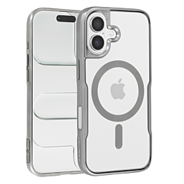 Glossy & Transparent Magnetic Case - SILVER for iPhone 17 (Only Ground Shipping)