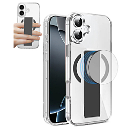 Hard Clear Case with MagGrip for iPhone 17 (BLACK) (Only Ground Shipping)