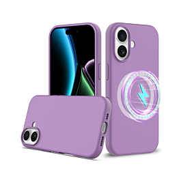 Soft Solid Silicone Case with Wireless Charging - LILAC for iPhone 17 (Only Ground Shipping)